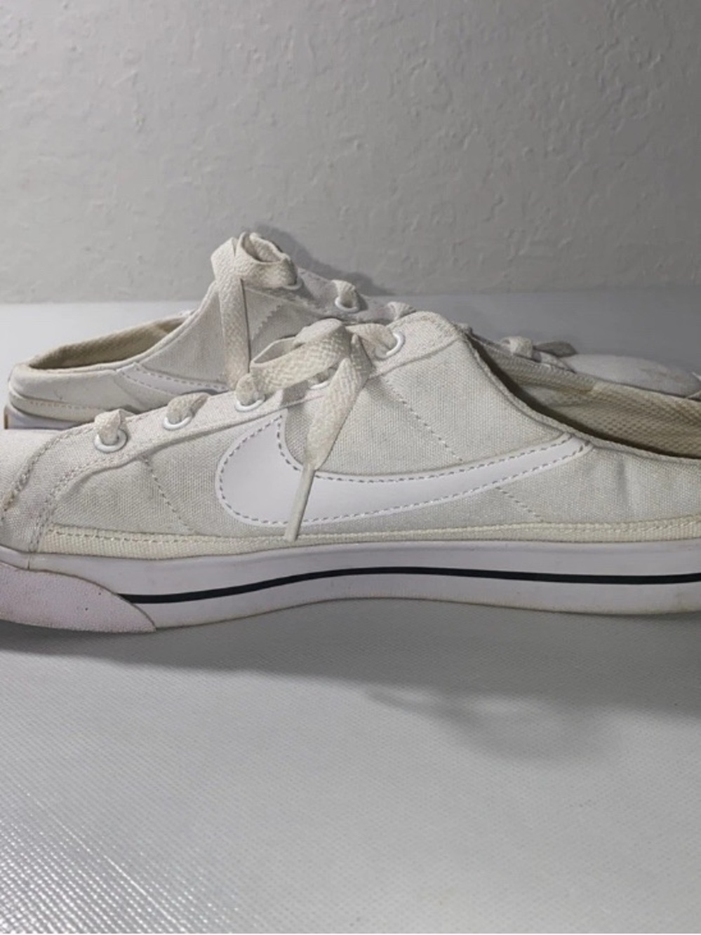 GOOD Nike Court Legacy Mule White DB3970-100 Shoes Women's Size 10 Sneakers - Picture 7 of 9